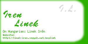 iren linek business card