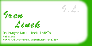iren linek business card